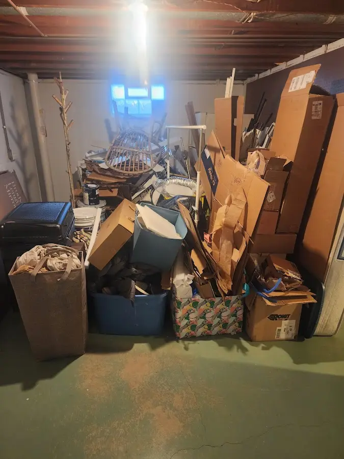 Roll-off dumpster container at job site for Concrete Dumpster Rental in Piedmont